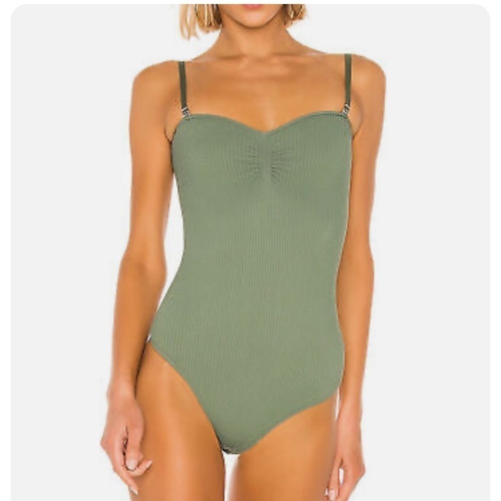 Free PeopleCatch Up Bodysuit in Army Catch Up Bodysuit in Army Green M/L